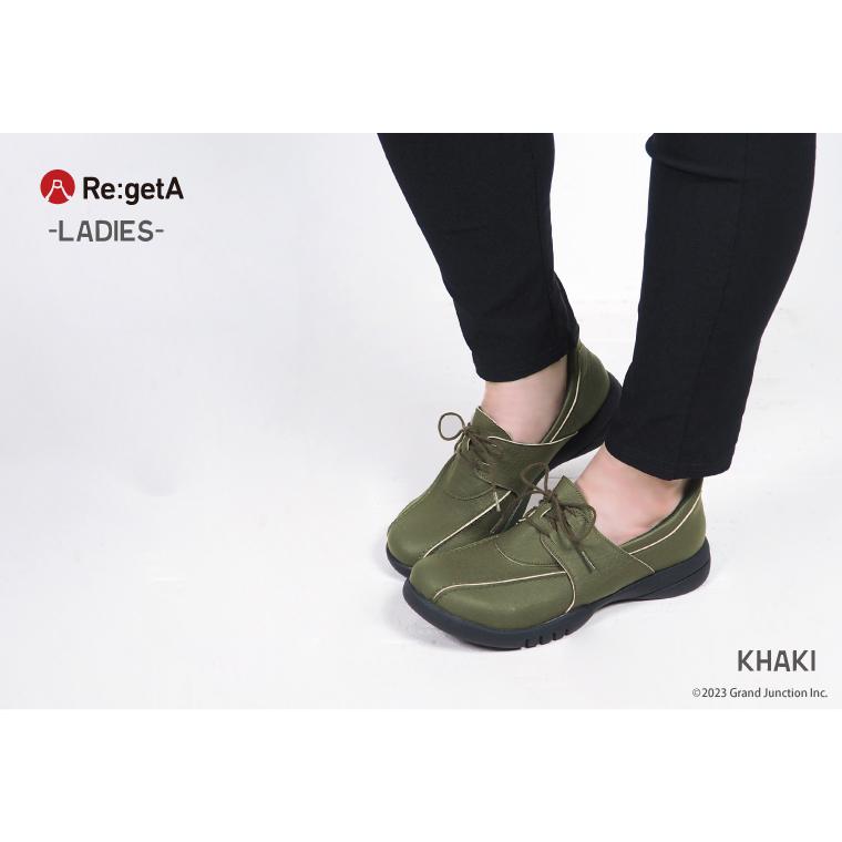 リゲッタ 靴 レディース レースアップ シューズ 歩きやすい 履きやすい 幅広 インソール 厚底 ウォーキング SuttOn スットオン 疲れにくい 旅行 | Re:getA | 10