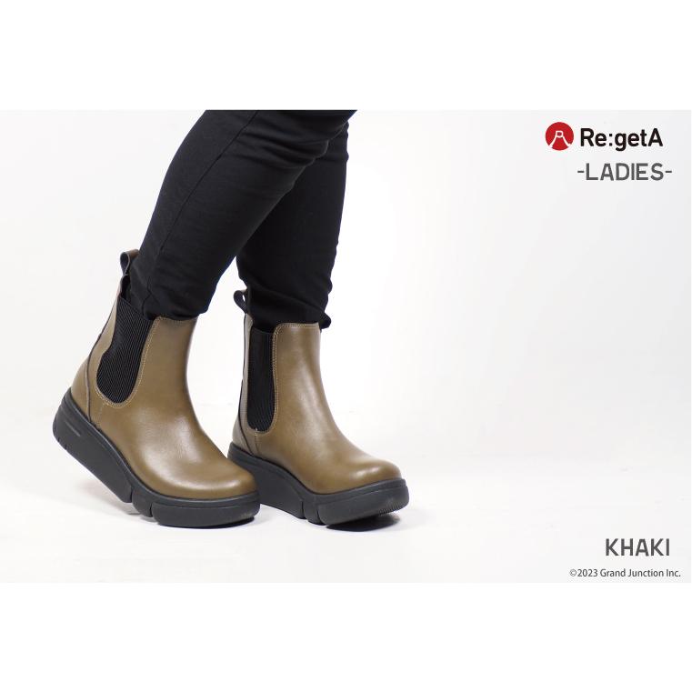 リゲッタ ブーツ レディース ショート 厚底 歩きやすい サイドゴア ブーツ 人気 軽量 日本製 | Re:getA | 08