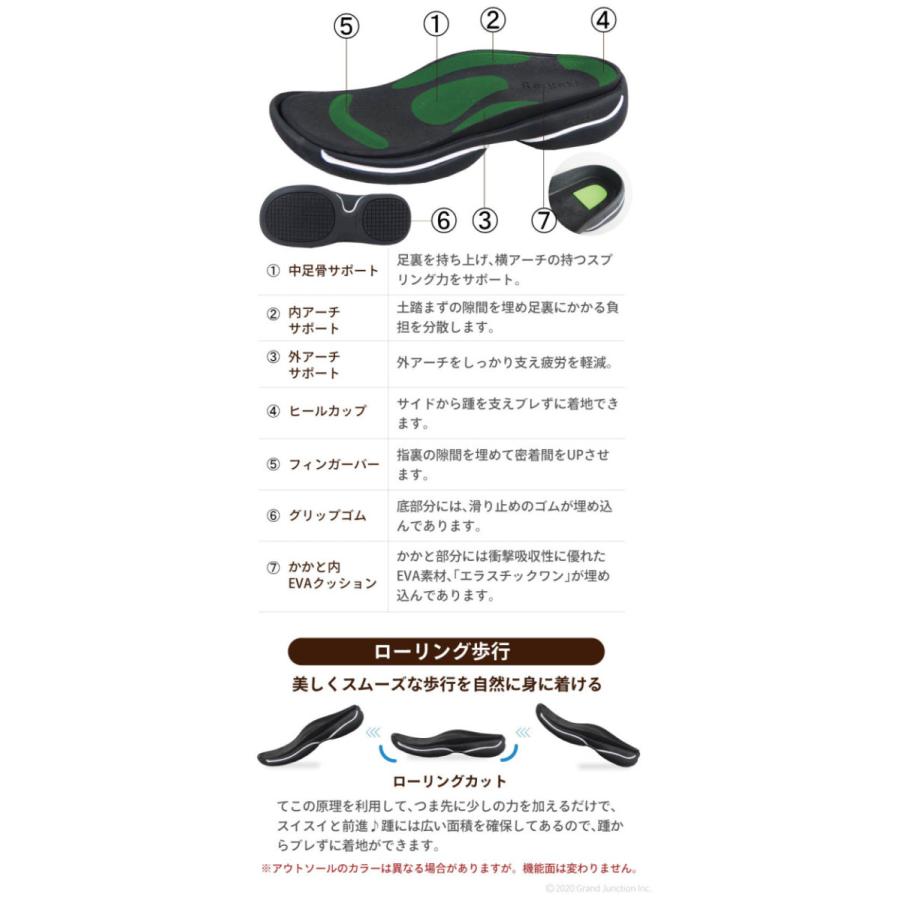 12%OFF セール リゲッタ サンダル メンズ 黒 歩きやすい 履きやすい ストラップ付 オフィスサンダル 抗菌 防臭 | Re:getA | 10