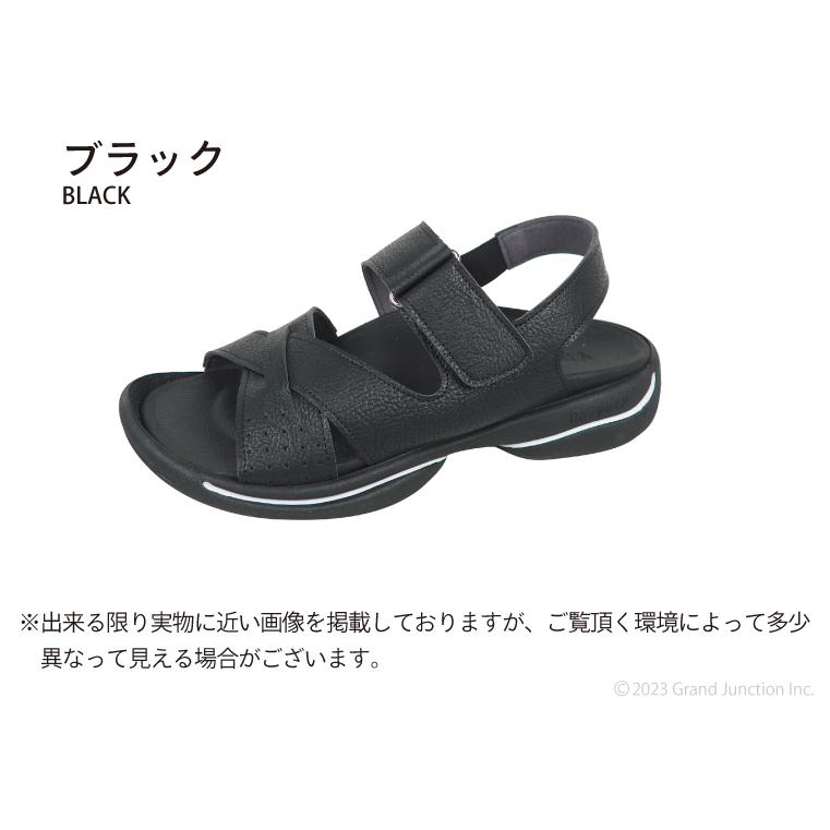 12%OFF セール リゲッタ サンダル メンズ 黒 歩きやすい 履きやすい ストラップ付 オフィスサンダル 抗菌 防臭 | Re:getA | 13