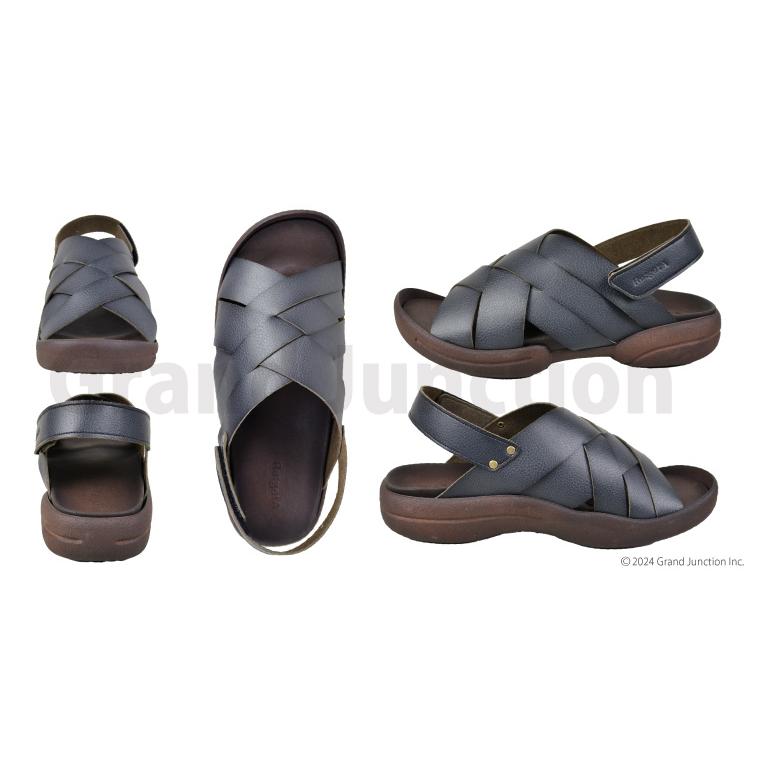 リゲッタ メンズ サンダル おしゃれ 疲れない 厚底 かかと 付き 人気 編み込み ストラップ | Re:getA | 08