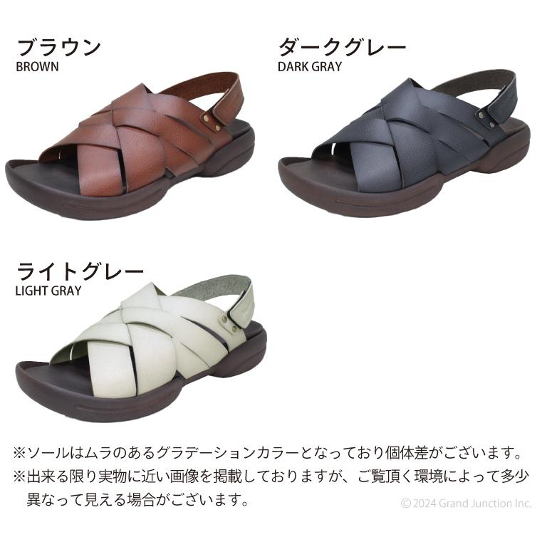 リゲッタ メンズ サンダル おしゃれ 疲れない 厚底 かかと 付き 人気 編み込み ストラップ | Re:getA | 14