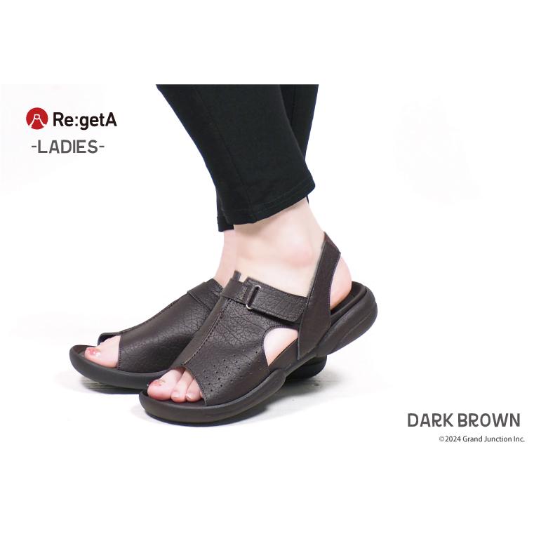 リゲッタ サンダル レディース 歩きやすい 疲れない カジュアル きれいめ ぺたんこ クッション 脱げ ない かかと あり ゴム グミサンダル | Re:getA | 06