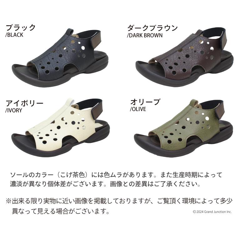 リゲッタ サンダル レディース 歩き やすい ぺたんこ サンダル 脱げ ない かかとあり かわいい ドット グミサンダル | Re:getA | 16