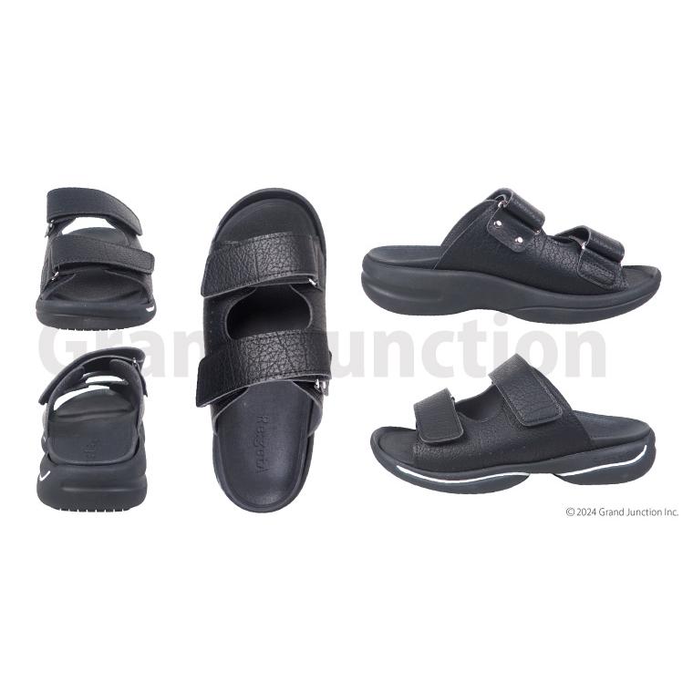 リゲッタ サンダル レディース 歩きやすい カジュアル 夏 疲れない つっかけ 黒 厚底 幅広 オフィス | Re:getA | 09