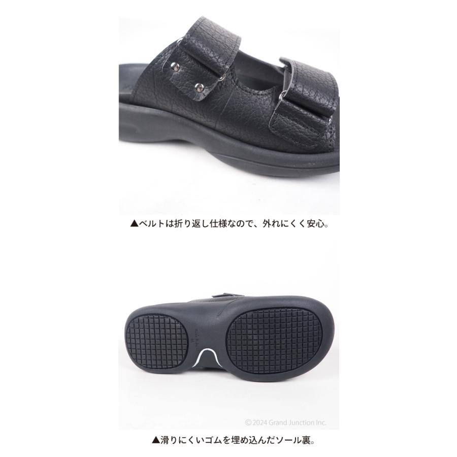 リゲッタ サンダル レディース 歩きやすい カジュアル 夏 疲れない つっかけ 黒 厚底 幅広 オフィス | Re:getA | 11