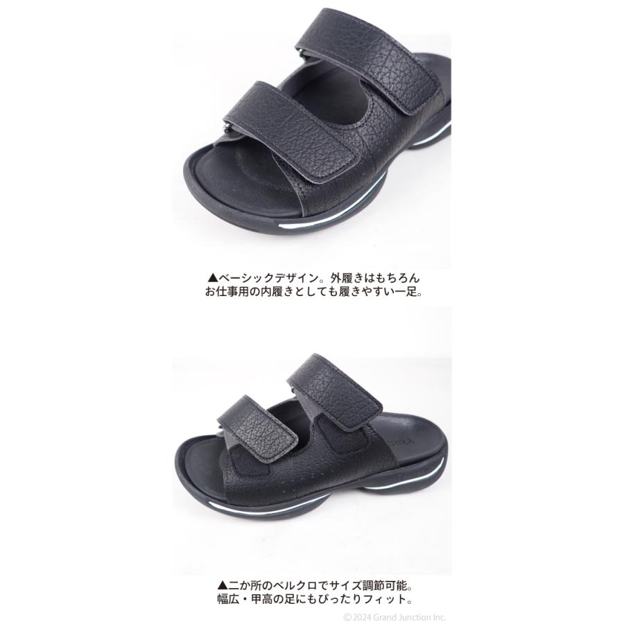 リゲッタ サンダル レディース 歩きやすい カジュアル 夏 疲れない つっかけ 黒 厚底 幅広 オフィス | Re:getA | 10