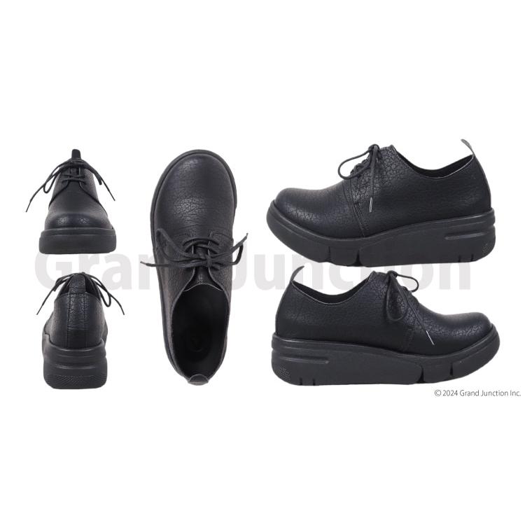 リゲッタ 靴 厚底 シューズ 軽い 疲れない 歩きやすい 幅広 大きいサイズ 黒 shoes | Re:getA | 08