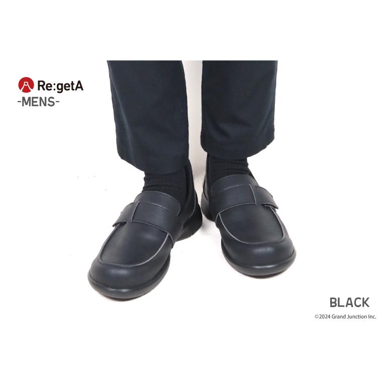 リゲッタ メンズ シューズ ローファー 手を使わずに履ける 靴 SuttOn shoes | Re:getA | 05