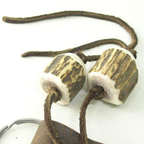 キーホルダー 革 ヴィンテージ ディアホーンキーホルダー ストラップ ビンテージリメイク ハンドメイド TK. Garment Supply |  | 04