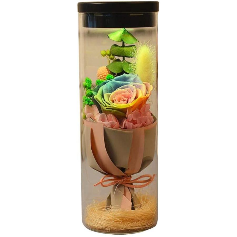 国内オンラインストア Hsbais 保存花プリザーブドフラワー フラワーアレンジドライフラワー ライト Led 本物のバラで永遠の花 ガラスポット 枯れない花 生花 倒れた 大手サイト Www Swinggates Com