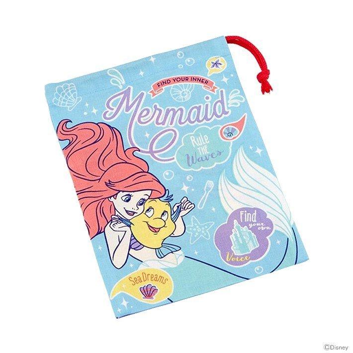 送料無料 コップ袋 アリエル 歯ブラシホルダー付コップ袋 新しいスタイル スケーター Kb62 リトルマーメイド 子供用 ディズニープリンセス