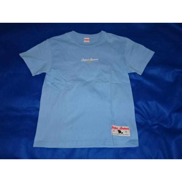 送料185円・H1203■ SUPER BEAVER　刺繍　Tシャツ　水色　Mサイズ | 