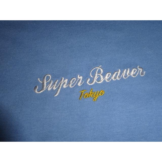 送料185円・H1203■ SUPER BEAVER　刺繍　Tシャツ　水色　Mサイズ |  | 03