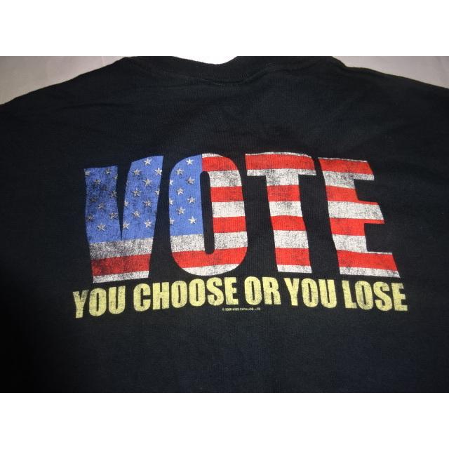 送料185円・H957■ KISS (C)2008 オバマ Tシャツ　Mサイズ OBAMA　*商品詳細必読* |  | 03