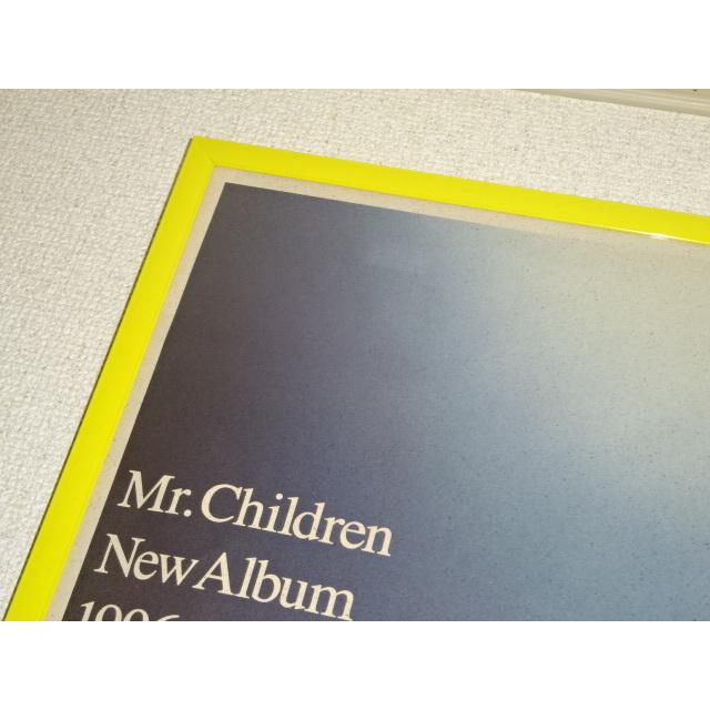 Mr.Children 未使用の保管品 告知 深海ポスター ミスチル 黄色い枠は額