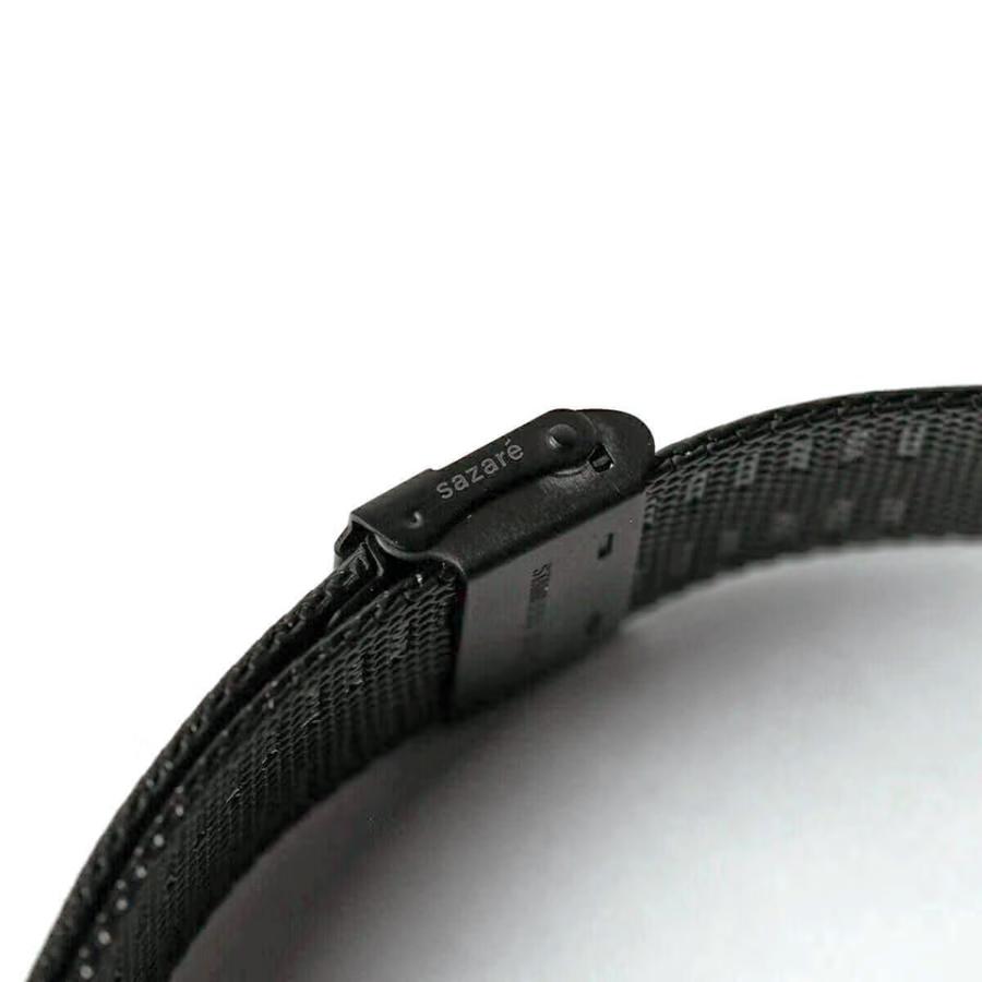 sazare さざれ SK01 腕時計 ユニセックス 38mm 日本製 ミニマル シンプル ブラック鏡面ケース / ブラック文字盤 / ブラックメタルメッシュ / Ref. 01.03.00MEの画像