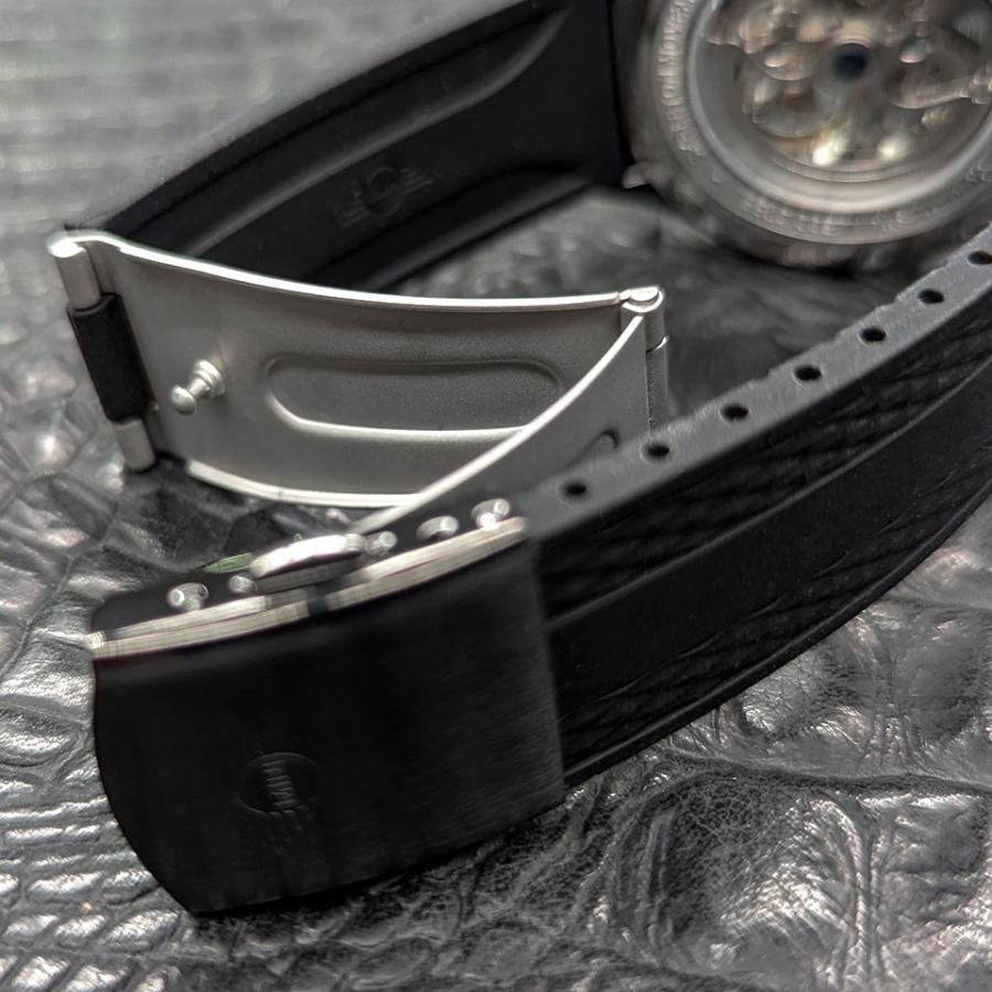 ミニ レディース腕時計 オートマティックウォッチ MINI AUTOMATIC WATCH 161805 ブラック 36mm 両面スケルトン 自動巻き シリコンラバー ミニクーパー 爆買の画像
