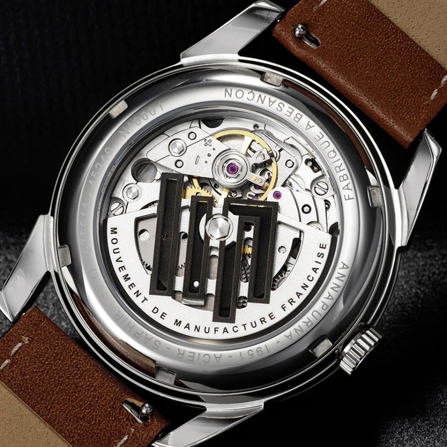 LIP メンズ腕時計 MANUFACTURE ANNAPRUNA シルバー/シルバー/ブラウン 676011 マニュファクチュール R26 フランス 自社製 自動巻き リップ アンナプルナの画像