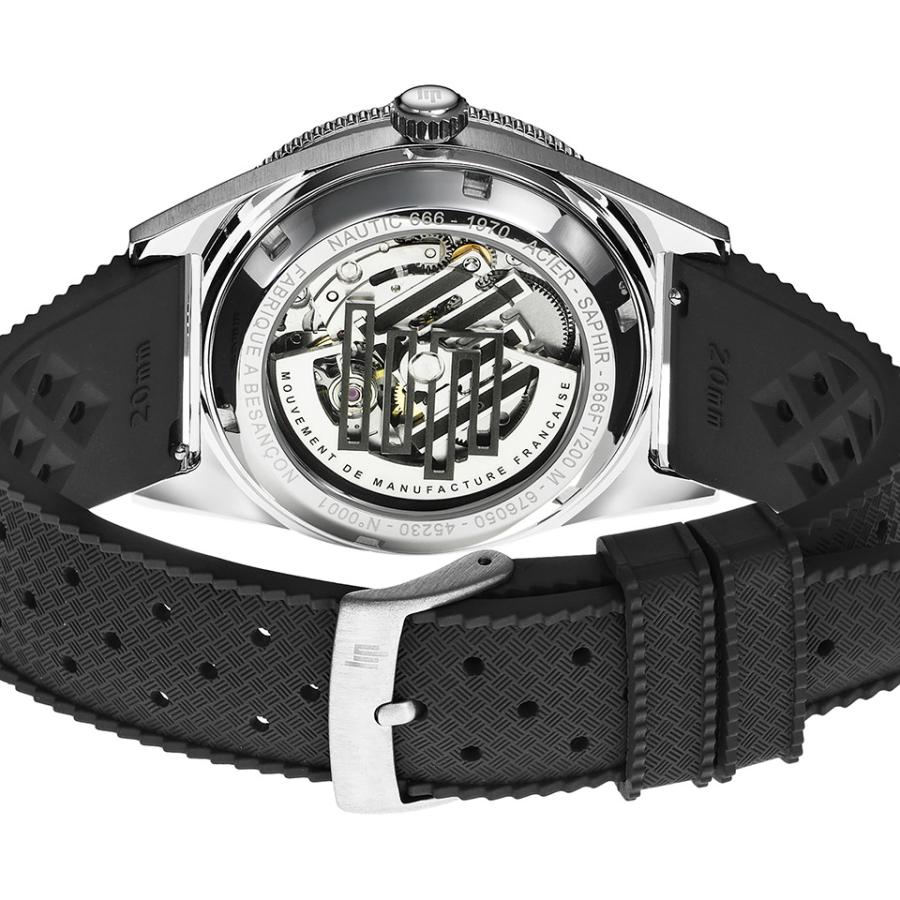 リップ LIP メンズ腕時計 MANUFACTURE NAUTIC 666 ブラック/ブラック