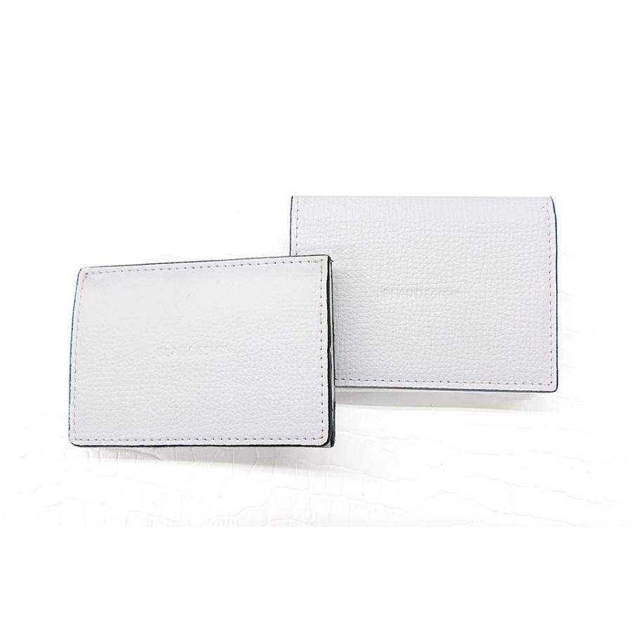 BLAUDESIGN Wallet Two in One ブラウデザイン 2in1ウォレット ホワイト/ライトブラウン イタリアンレザー  カードケース＆コインケース ミニ財布 小さなサイフ