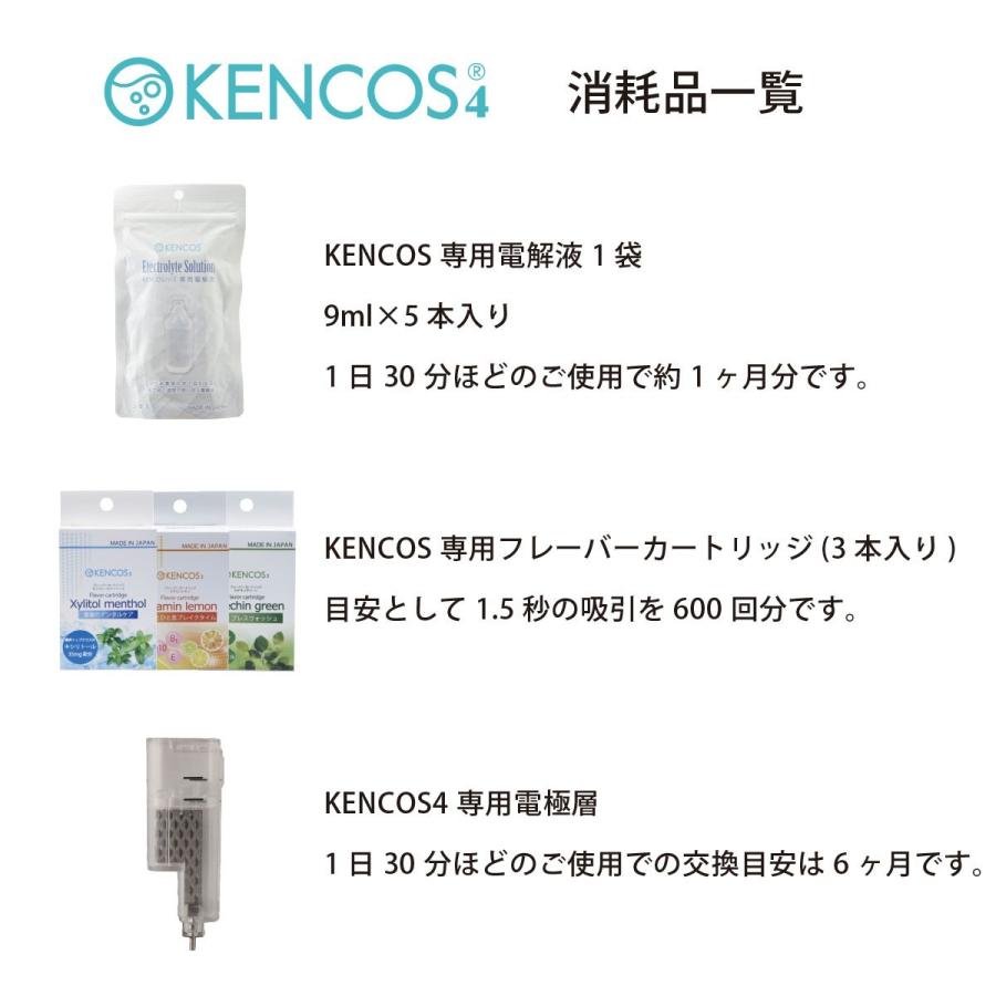 ケンコス4 KENCOS4 2点セット ピンク (本体+電解液) アクアバンク 水素吸引具 水素吸入器 水素発生器  話題の健康増進機器認定製品 タバコの代わりに｜gl-branding｜09