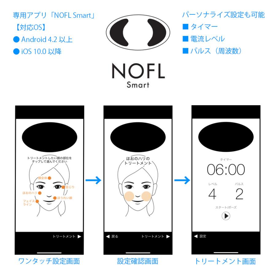 スマホ美顔器 NOFL Smart ノーフルスマート NS-E01 EMS美顔器 専用ジェル付 フェイスケア リフトアップ ほうれい線 表情筋 エイジングケア ホームエステ |  | 06