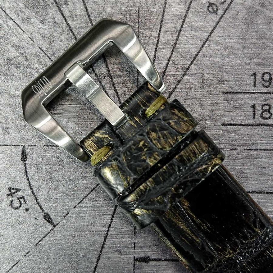 スピーロ メンズ腕時計 自動巻き SPILLO OUTLAW OL917KB-16BKGD ブロンズ / ブラック & ゴールド アリゲーターレザー 日本総代理店の画像