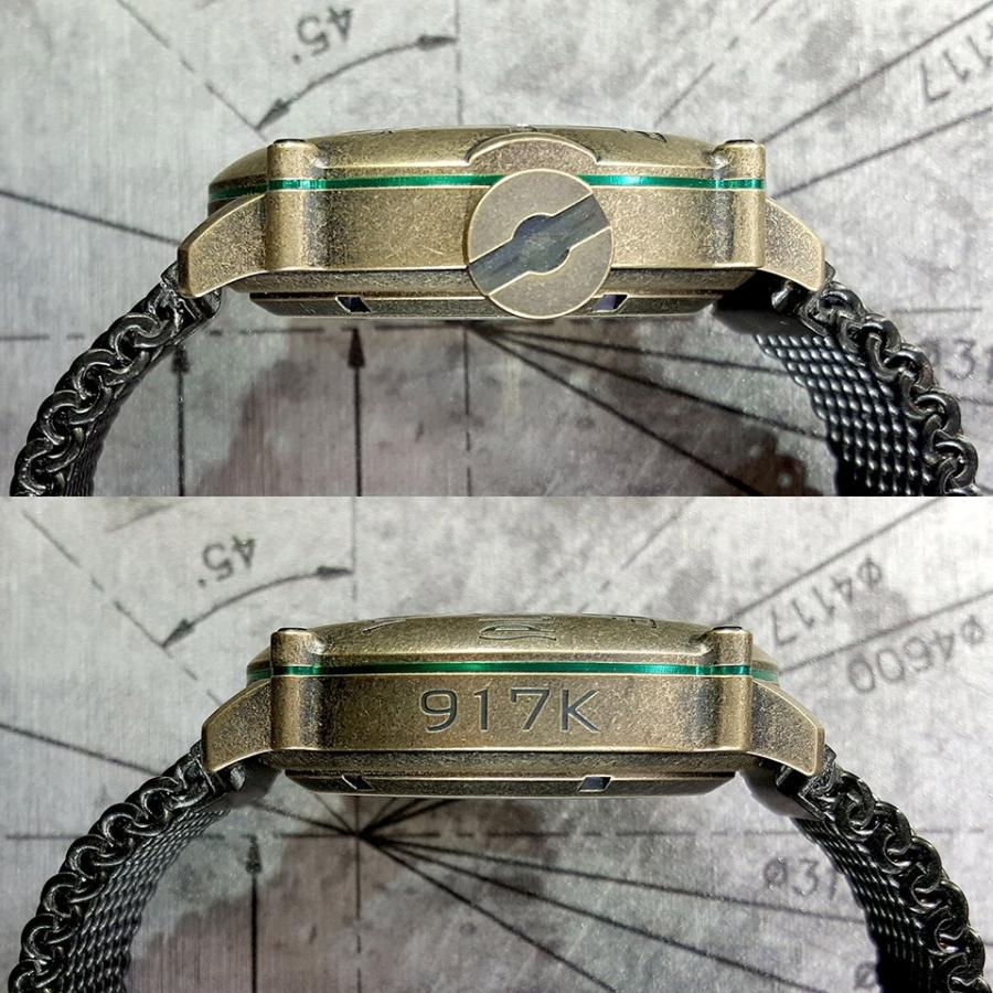 スピーロ メンズ腕時計 自動巻き SPILLO OUTLAW OL917KB-MK ブロンズ ホワイトインデックス イタリア時計 ミラネーゼブレスレット 日本総代理店の画像