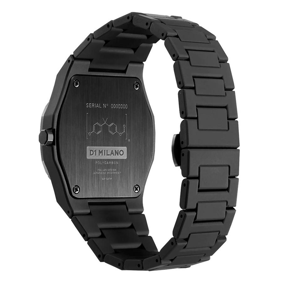 D1 MILANO POLYCARBON SPACE GREY PCBJ13  D1ミラノ メンズ腕時計 スペースグレイ 超軽量 薄型ケース ポリカーボネート 【正規品】の画像