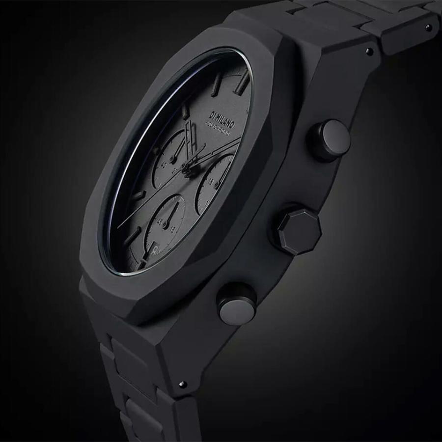 D1 MILANO ディーワンミラノ POLYCHRONO SHADOW PHBJSH オールブラック メンズ腕時計 クロノグラフ 黒文字盤 ポリカーボネート 【正規品】｜gl-branding｜06