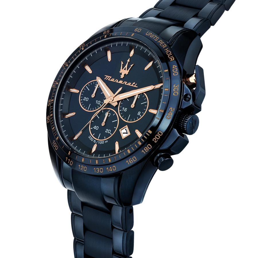 【美品】Maserati クロノグラフ 時計 ブラック ラバーベルト Maserati | Maserati / マセラティ スタイル 45mm クロノグラフ