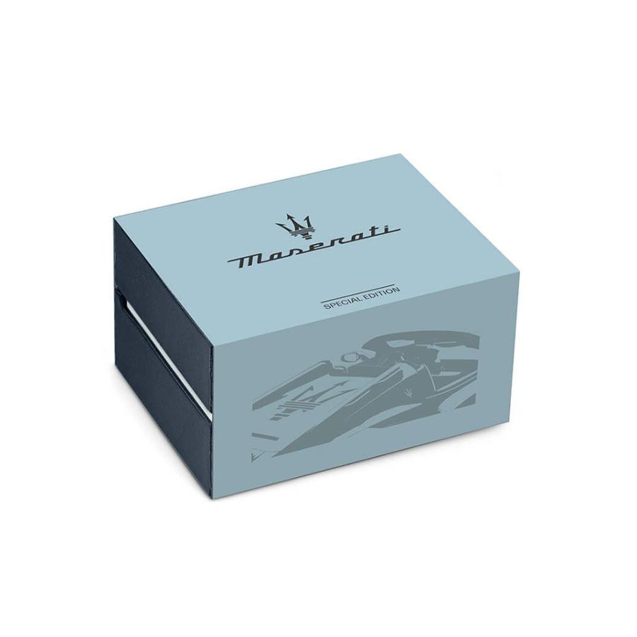 メンズ腕時計 マセラティ ウォッチ ベロチタ シエロブルー/ガンメタル 43MM クロノグラフ SSブレスレット Maserati Watches VELOCITAの画像