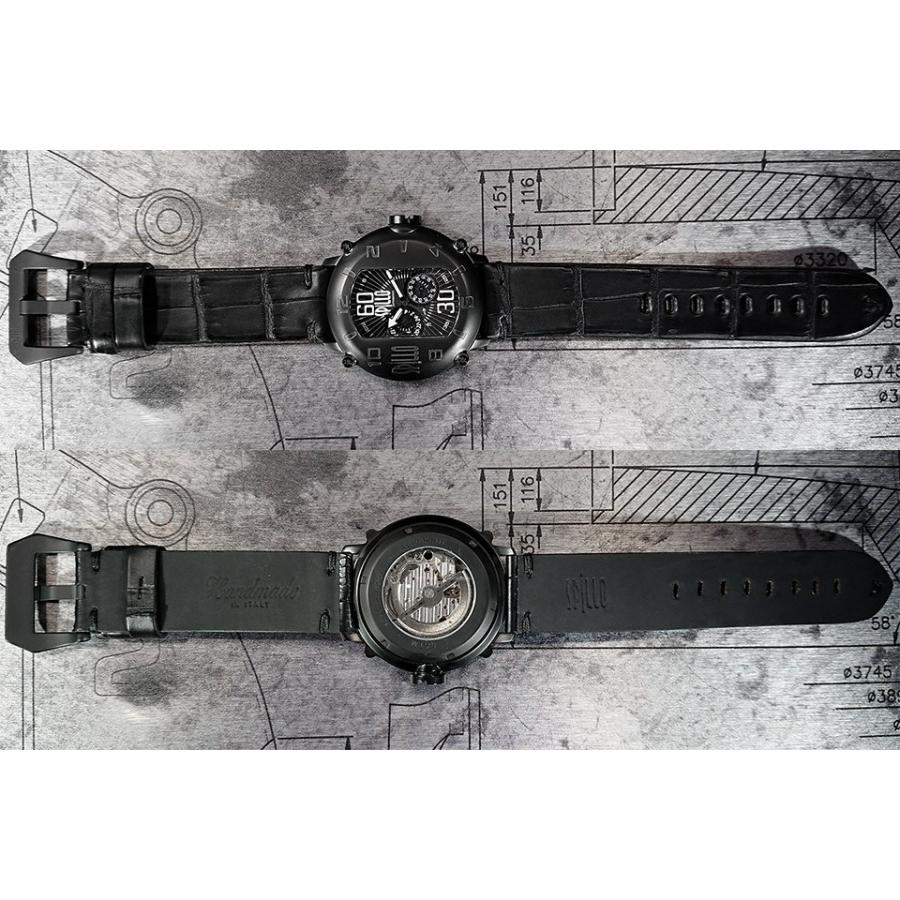 「送料無料・年末感謝」 スピーロ メンズ 機械式腕時計 SPILLO SPEED DEMON SD917KK-18BLACK マットブラック / ブラック アリゲーターレザー 日本総代理店 【QGW2067835775】(72930円)