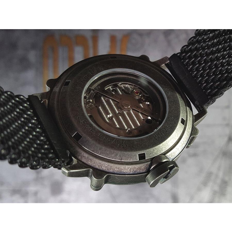 スピーロ メンズ 機械式腕時計 SPILLO SPEED DEMON SDP4B-MK ブロンズ レッドインデックス イタリア時計 ミラネーゼブレスレット 日本総代理店の画像