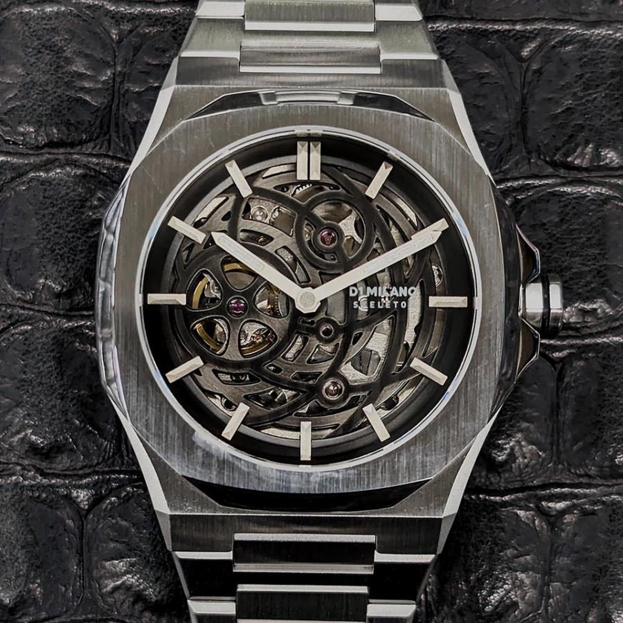 D1 MILANO（ディーワン ミラノ） メンズ腕時計 スケルトン シルバー D1 