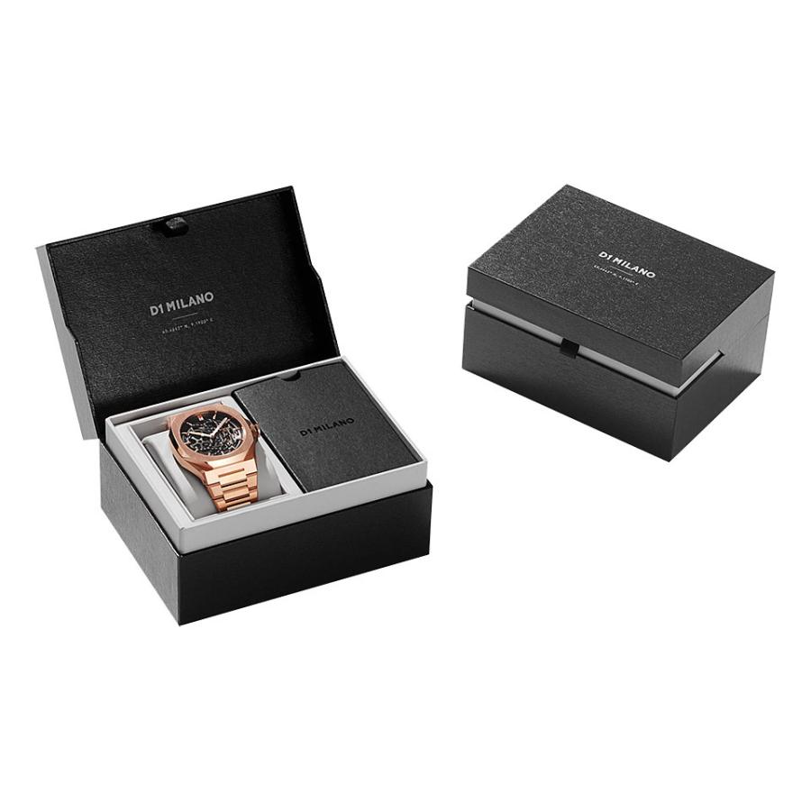 D1 MILANO ディーワンミラノ メンズ腕時計 スケルトン ローズゴールド