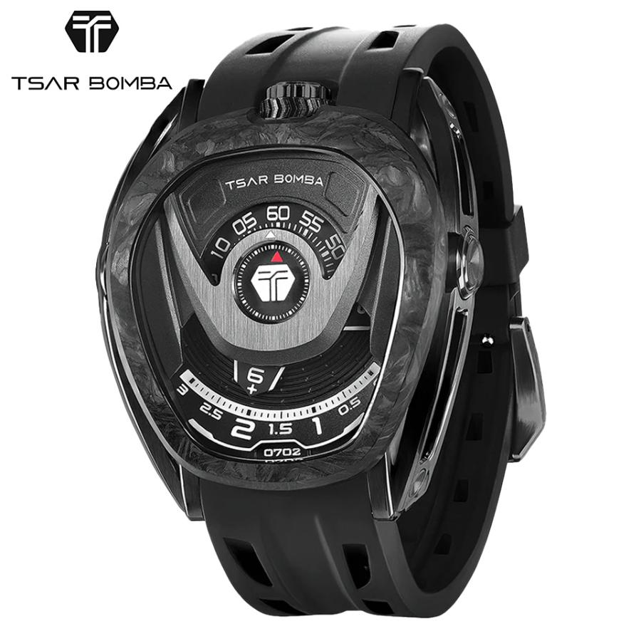TSAR BOMBA サーボンバ リアクター メンズ腕時計 ブラック＆レッド