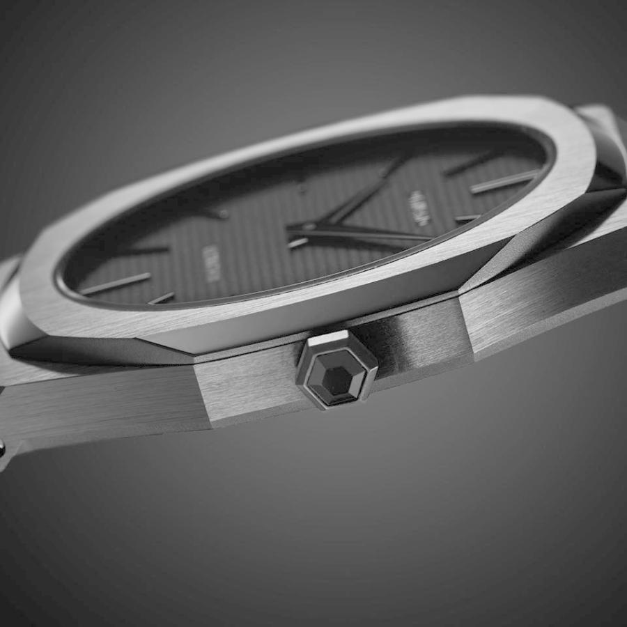 D1 MILANO ディーワンミラノ ULTRATHIN SHADOW UTBJSH オールブラック メンズ腕時計 薄型ケース 黒文字盤 SSブレスレット 【正規品】の画像