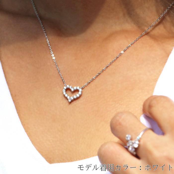 爆買 ネックレス レディース/豪華16粒 オープンハート/プレゼント 女性 彼女 妻 娘の画像