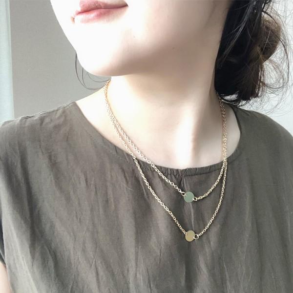 ネックレス レディース コイン 2連 ネックレス カジュアル シンプル かっこいい ゴールド 女性 大人 ペンダント シンプル アクセサリー 首飾り おしゃれ N53 アクセサリー レディース通販glam 通販 Yahoo ショッピング