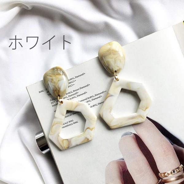 gulamu jewelry（グラム ジュエリー） 爆買 大理石風 ピアス おおぶり