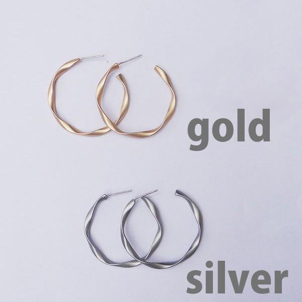 gulamu jewelry（グラム ジュエリー） 爆買 つや消し ねじり フープ