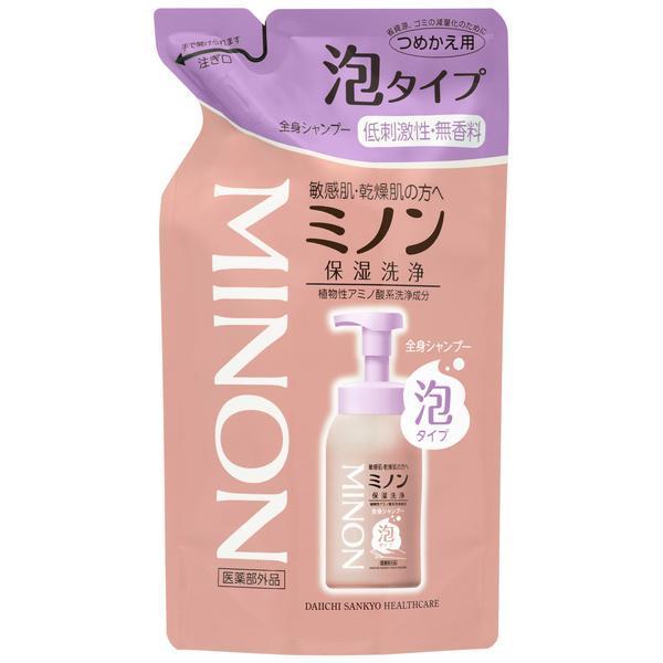 ミノン 全身シャンプー泡タイプ つめかえ用 400mL 5個セット MINON 第一三共ヘルスケア|glambeautique|02