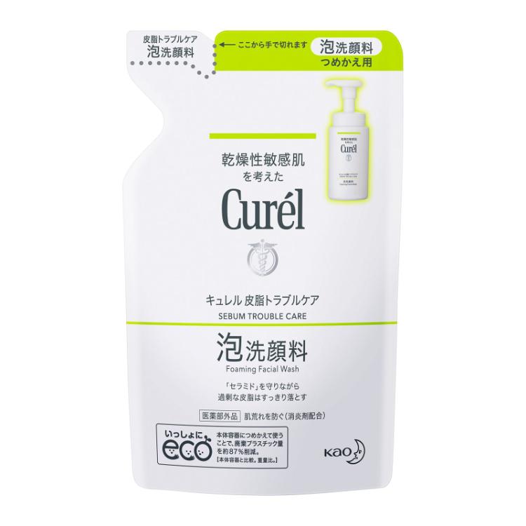 花王 キュレル（cureL）皮脂トラブルケア泡洗顔料 つめかえ用   130ml   【6個セット】
