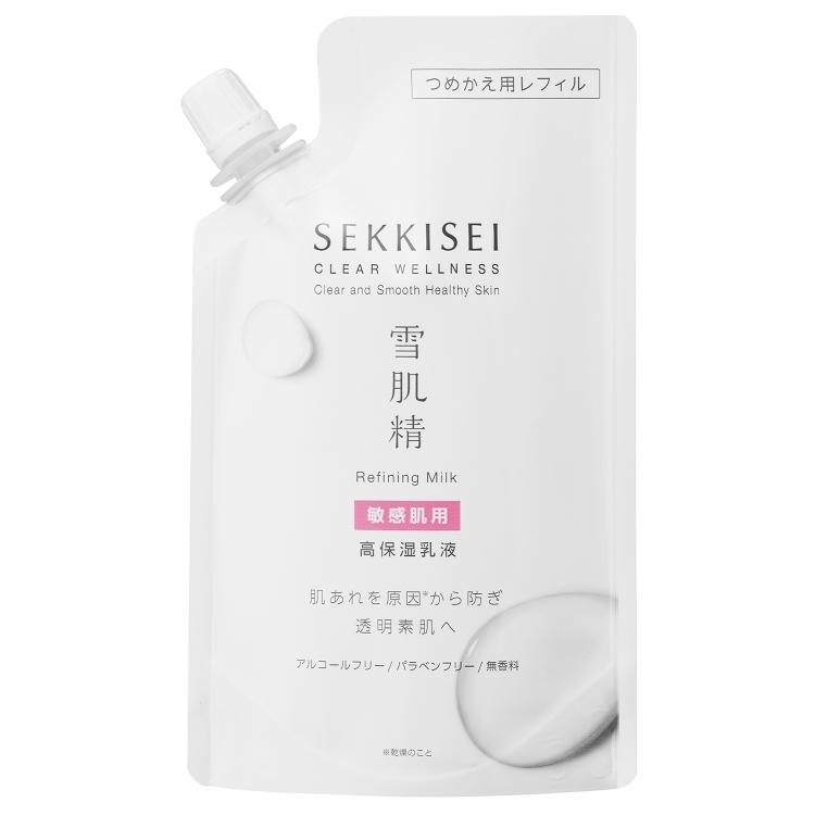 クリアウェルネス 乳液 雪肌精 リファイニング ミルク SS つめかえ用 