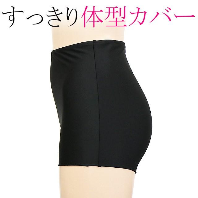 日本製 水着インナーショーツ レディース アンダーショーツ単品 大きいサイズ 体型カバー ボックスタイプ ハイウエスト フィットネス ビキニ別売 メール便OK|glammy-store|13