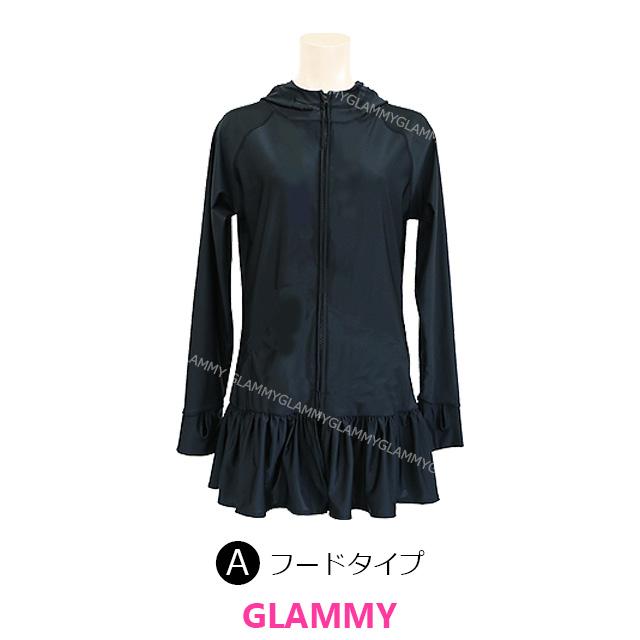 ラッシュガード レディース フリル 長袖 大きいサイズ 5L 4L 3L LL L M