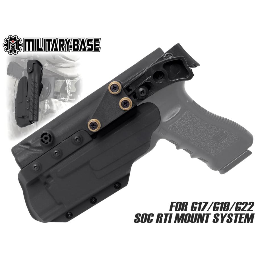 H7329BGDV MILITARY BASE G SOC RIG ホルスター w/DBAL対応シュラウド for G17/G19/G22 ...