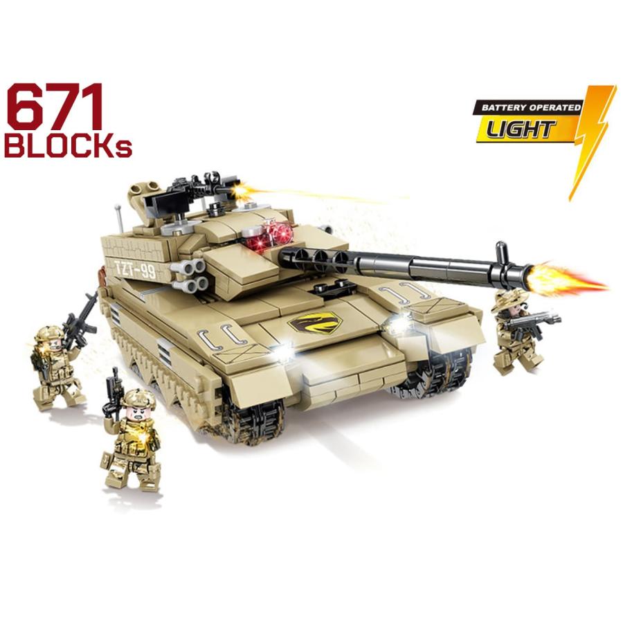 トラック型ミニカー 99-99 M0080P AFM 中国軍 ZTZ-99 99式主力戦車 671Blocks : GLAMP FIELD